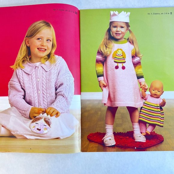 Dale Of Norway Knitting Pattern Book Girl Boy Doll NR 140 Norwegian DaleGarn - Picture 3 of 9